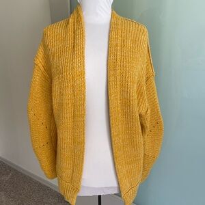 Drop shoulder cardigan